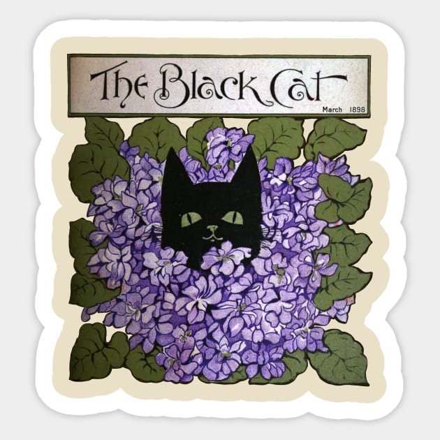 The Black Cat 1898 Sticker by kg07_shirts